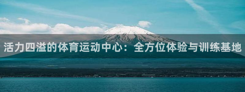 欧亿体育官方正版app集团简介：活力四溢的体育运动中心：全方